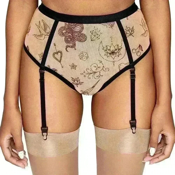 Garter Thong Panties Tattoo  Print by Less Is Amor - Picture 2 of 4